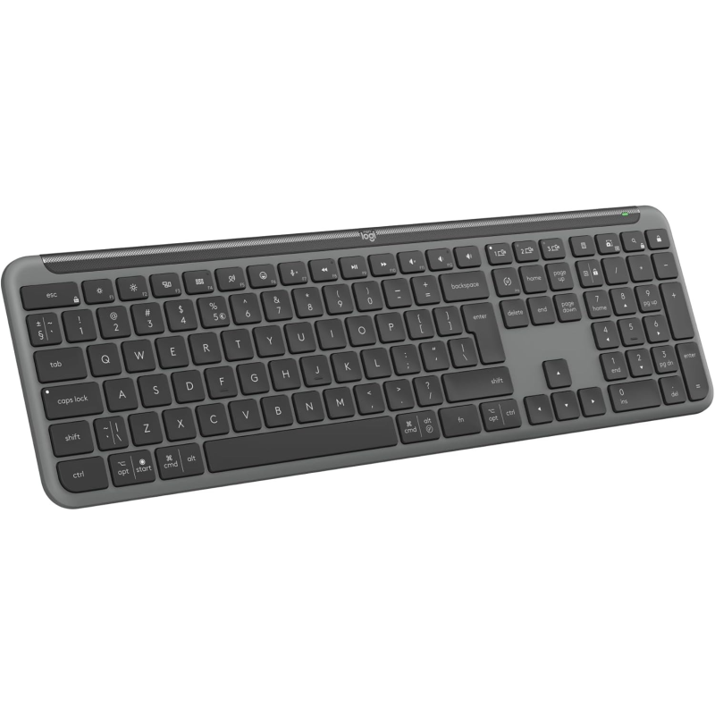 Клавiатура бездротова Logitech Signature Slim K950 US Graphite USB (920-012465)