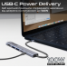 USB-хаб Promate LinkHub-5x USB Type-C 5-в-1 Grey