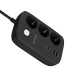 Фільтр живлення ColorWay CW-CHE34PDB GaN3 Pro PD 65W (2USB-A + 2 TYPE-C) 3 розетки, 4 USB, 2 м, чорний