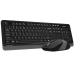 Комплект (клавіатура, миша) бездротовий A4Tech FG1010S Black/Grey