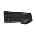 Комплект (клавіатура, миша) бездротовий A4Tech FG1012 Black