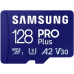 Карта пам`яті MicroSDXC 128GB UHS-I/U3 Class 10 Samsung Pro Plus + SD-адаптер (MB-MD128SA/EU)