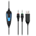Гарнітура Sades SA-702 Element Black/Blue (sa702bl)