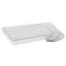 Комплект (клавіатура, миша) A4Tech F1512 White
