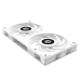 Вентилятор ID-Cooling Icefan 240 ARGB Snow, 245x125x27мм, 3-pin, 4-pin PWM, білий