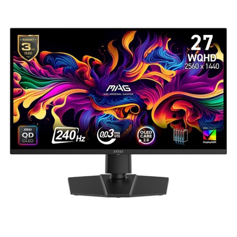 Монітор MSI 27“ MAG 271QP QD-OLED X24 Black 240Hz