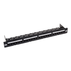 Патч-панель ATcom P6148 19“ 24хRJ-45 UTP 1U cat.6, в зборі