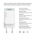 Мережевий зарядний пристрій ColorWay GaN Mini 30W PD Port PPS USB (Type-C PD + USB QC4.0) White (CW-CHS053PDC-WT) + кабель USB Type-C