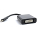Адаптер Cablexpert USB Type-C - DVI (M/F), 0.15 м, чорний (A-CM-DVIF-01)