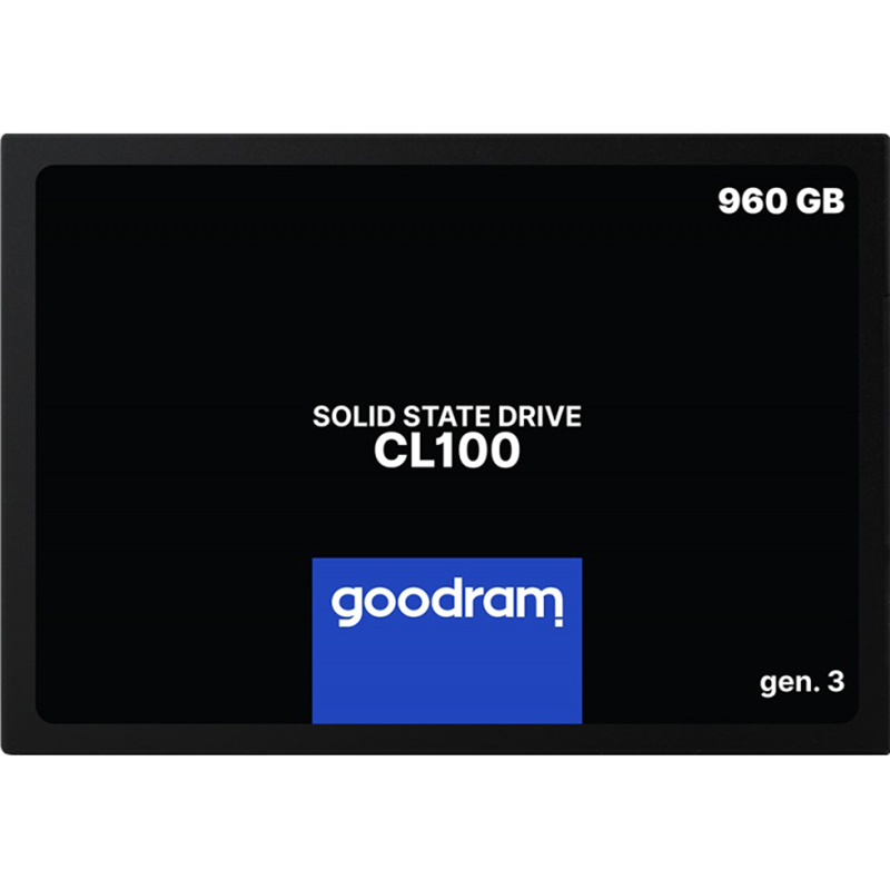 Накопичувач SSD 960GB Goodram CL100 GEN.3 2.5“ SATAIII 3D TLC (SSDPR-CL100-960-G3)