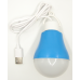 Комплект LED-ламп: світильник з вбудованим акумулятором 5V, 60W та USB LED лампа 5V, 5W з кабелем 1м (DG-2LED-01)