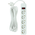 Фільтр живлення PowerPlant JY-1056/5B 5 розеток, 5м 100% медь, White (EX610587)