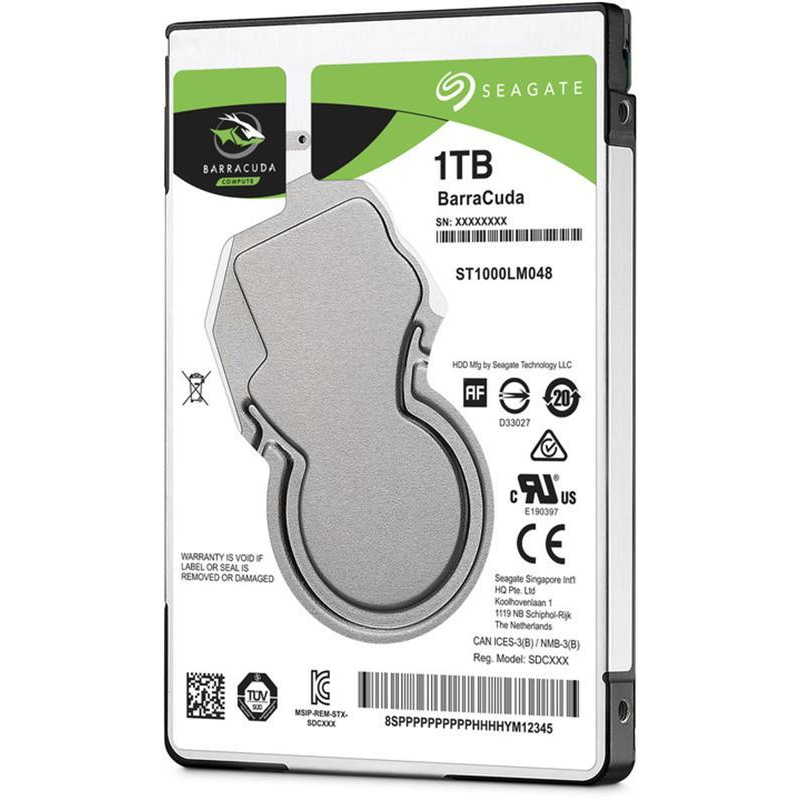 Накопичувач HDD 2.5“ SATA 1.0TB Seagate BarraCuda 5400rpm 128MB (ST1000LM048)