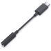Адаптер Dell 3.5 мм - USB Type-C (F/M), Black (3GVVD)