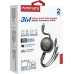Кабель Promate USB Type-C - USB Type-C Lightning microUSB (M/M), 3A, 60W, 1.1 м, Black (triocord-r.black)