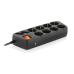 Фільтр живлення REAL-EL RS-10 Protect 1.8 м Black