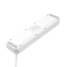 Фільтр живлення ProLogix Premium (PR-SC4408W) 2.5 кВт, 4 розетки, 4 USB, 2 м, з вимикачами, білий