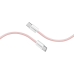 Кабель Promate EcoLine-CC200 USB Type-C - USB Type-C (M/M), 3 A, 60 W, 2 м, Pink