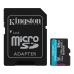 Карта пам`яті MicroSDXC 64GB UHS-I/U3 Class 10 Kingston Canvas Go! Plus R200/W200MB/s + SD-адаптер (SDCG4/64GB)