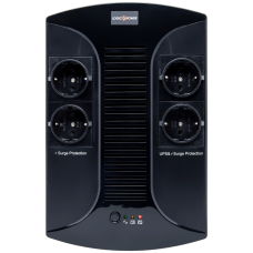 Джерело безперебійного живлення 650VA-PS, Lin.int., AVR, 4 x евро, пластик