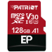 Карта пам`ятi MicroSDXC 128GB UHS-I/U3 Class 10 Patriot EP A1 R90/W80MB/s + SD-adapter (PEF128GEP31MCX)
