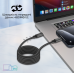 Кабель Promate Springy USB Type-C - USB Type-C (M/M), 3 A, 60 W, 1.2 м, Black