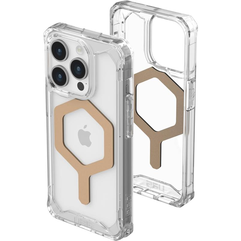 Чохол-накладка Urban Armor Gear Plyo Magsafe для Apple iPhone 15 Pro Ice/Gold (114286114381)