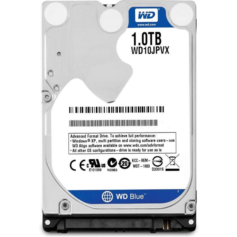 Накопичувач HDD 2.5“ SATA 1.0TB WD Scorpio Blue 5400rpm 8MB (WD10JPVX)