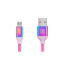 Кабель REAL-EL Premium USB - micro USB (M/M), 1 м, Rainbow (EL123500052)