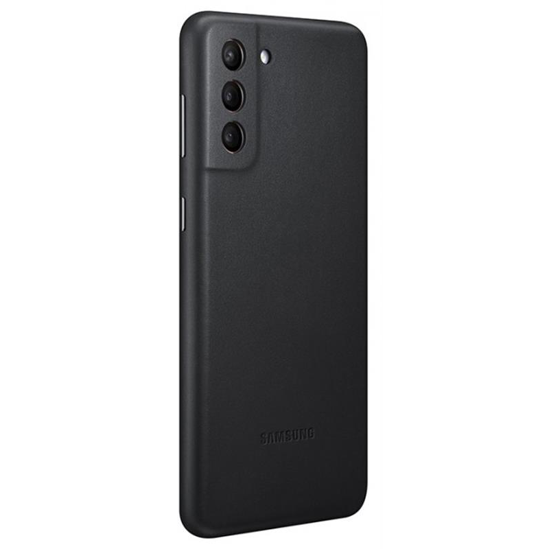 Чохол-накладка Samsung Leather Cover для Samsung Galaxy S21+ SM-G996 Black (EF-VG996LBEGRU)