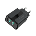 Мережевий зарядний пристрій Grand-X CH-15B (2xUSB 2.4A) Black