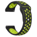 Ремінець BeCover Nike Style для Samsung Galaxy (20mm)/Watch 5/ Watch 4 40/44mm/Watch 4 Classic 42mm/Watch Active/Active 2 40/44mm/Watch 3 41mm/Gear S2/Classic/Gear Sport Black-Yellow (705697)