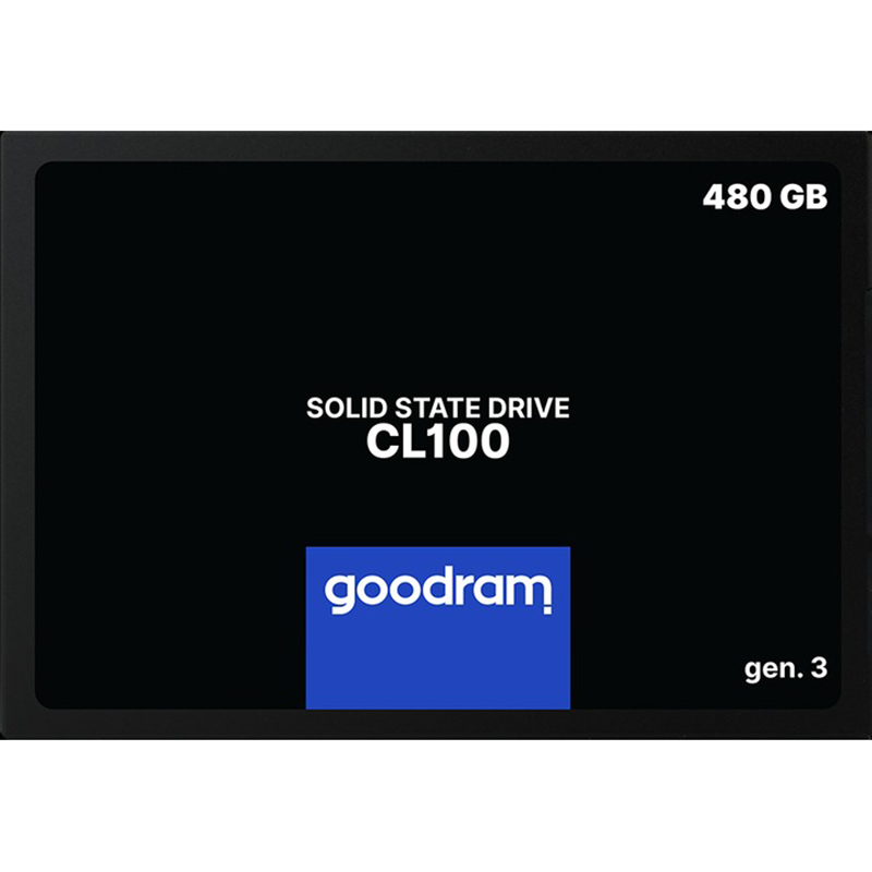 Накопичувач SSD 480GB Goodram CL100 GEN.3 2.5“ SATAIII TLC (SSDPR-CL100-480-G3)