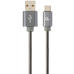 Кабель Cablexpert USB - USB Type-C V 2.0 (M/M), 1 м, сірий (CC-USB2S-AMCM-1M-BG)