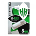Флеш-накопичувач USB 8GB Hi-Rali Rocket Series Silver (HI-8GBVCSL)