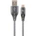 Кабель Cablexpert USB - micro USB (M/M), преміум, 1 м, сірий (CC-USB2B-AMmBM-1M-WB2)