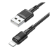 Кабель Hoco X83 USB - Lightning (M/M), 1 м, Black (6931474770868)