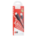 Кабель Hoco X88 Gratified USB - Lightning (M/M), 1 м, Black (6931474783301)