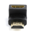 Адаптер Cablexpert HDMI - HDMI (M/F), кут 90 градусів, чорний (A-HDMI90-FML) пакет