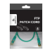 Патч-корд Cablexpert (PP6-0.5M/G) FTP, літий, 50u “штекер із засувкою, 0.5 м, зелений