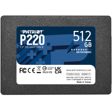 Накопичувач SSD 512GB Patriot P220 2.5“ SATAIII TLC (P220S512G25)