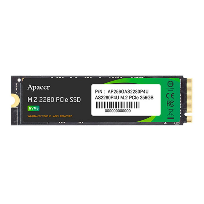Накопичувач SSD 256GB Apacer AS2280P4U M.2 2280 PCIe 3.0 x4 3D TLC (AP256GAS2280P4U-1)