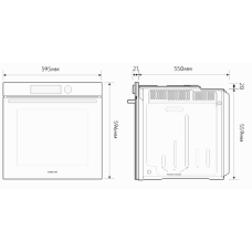 Духова шафа Samsung NV7B4125ZAS/WT