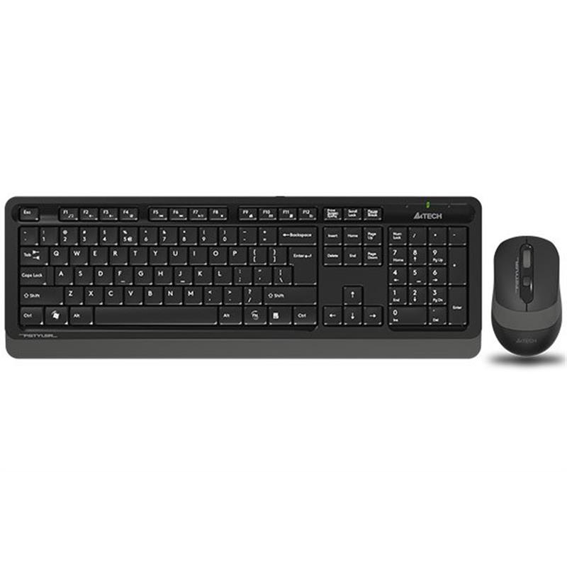Комплект (клавіатура, миша) бездротовий A4Tech FG1010S Black/Grey