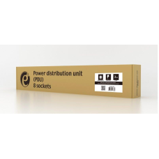 Блок розеток EnerGenie 19“ 1U (EG-PDU-014) алюм. корп., 8 розеток, 16A, 3м, чорний, вилка Schuko
