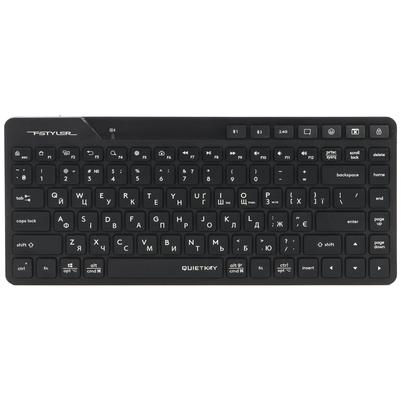 Клавіатура бездротова A4Tech FBK26C AS Black