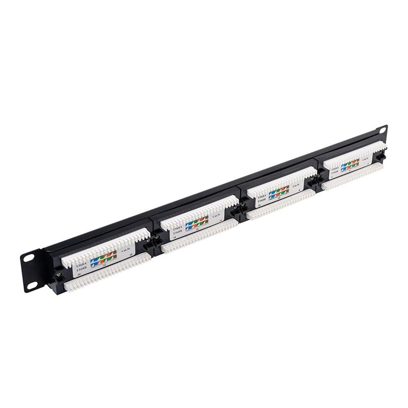 Патч-панель Atcom P5124 19“ 24хRJ-45 UTP 1U cat.5е