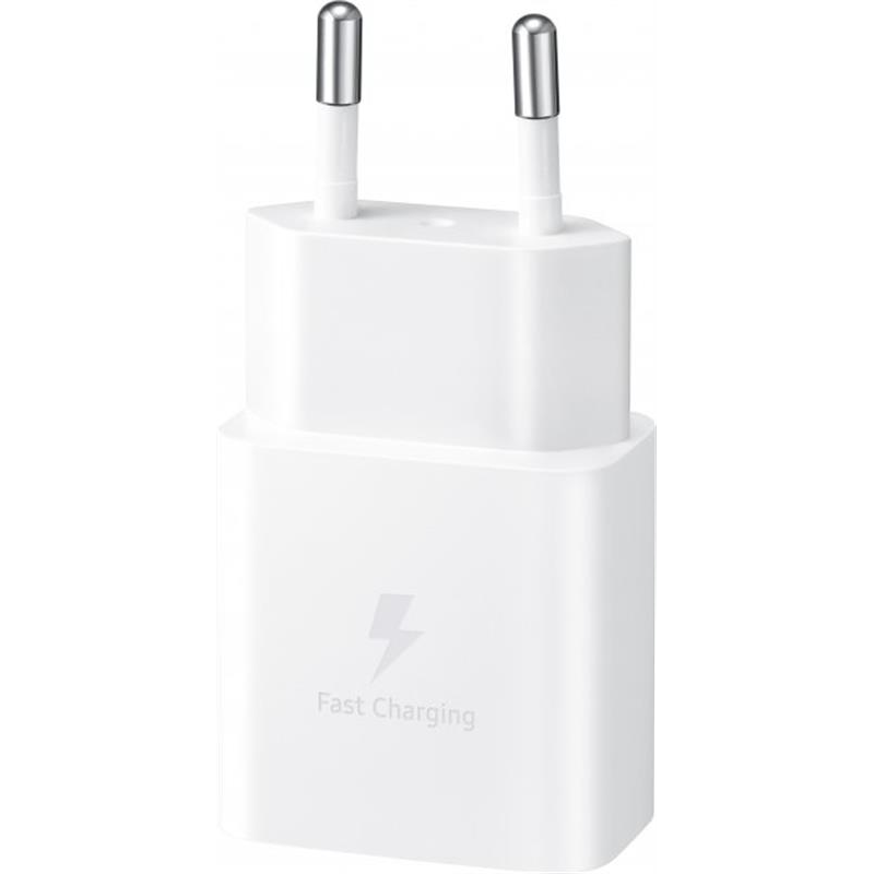Мережевий зарядний пристрій Samsung 15W (1USBx3A) White (EP-T1510XWEGRU) + кабель Type-C