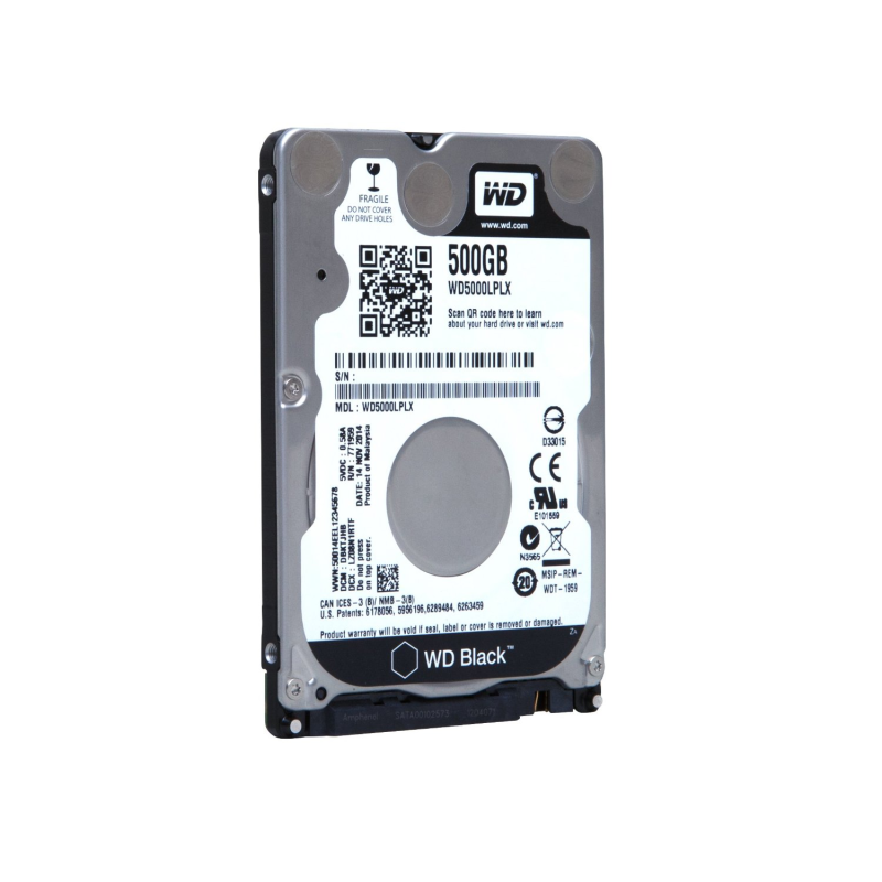 Накопичувач HDD 2.5“ SATA 500GB WD Black 7200rpm 32MB (WD5000LPLX) Ref