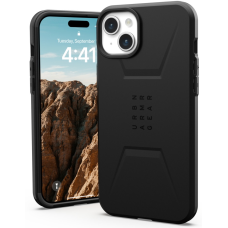 Чохол-накладка Urban Armor Gear Civilian Magsafe для Apple iPhone 15 Plus Black (114306114040)